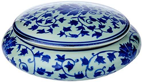 Beijing Vaso 17 * 17 * 7cm Ceramica Bran/azul Cn Home & Co Único