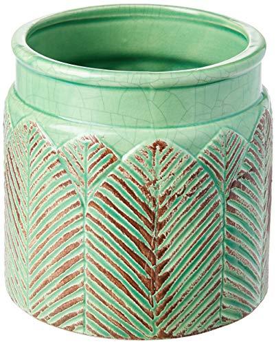 Crispin Vaso 13, 5 * 14cm Ceramica Verde Cn Home & Co Único