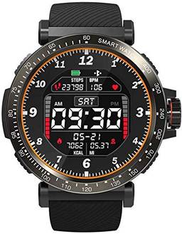 Relógio Smartwatch Blitzwolf BW-AT1, com sensor de batimentos cardíacos, à prova d'água - Preto