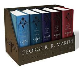 George R. R. Martin's A Game of Thrones Leather-Cloth Boxed Set (Song of Ice and Fire Series): A Game of Thrones, A Clash of Kings, A Storm of Swords, ... / A Feast for Crows / A Dance With Dragons