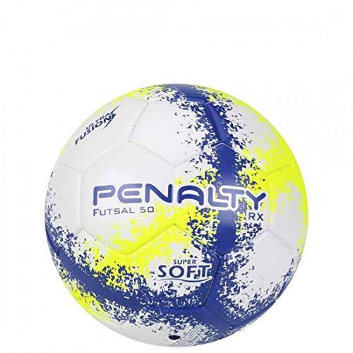AX Esportes Bola de Futsal Penalty RX 50 Ultra Fusion 50, Branco/Azul