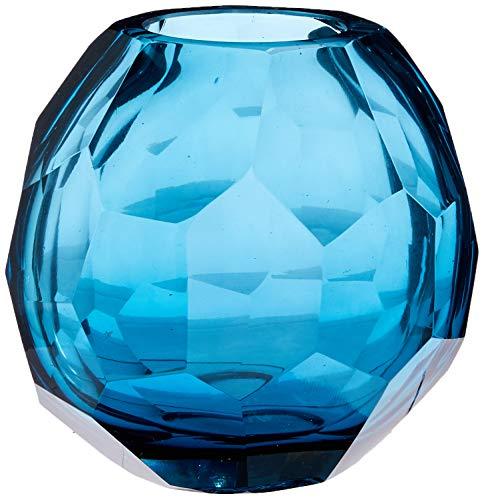 Gemstone Vaso 8 * 12cm Vidro Azul Cn Home & Co Único