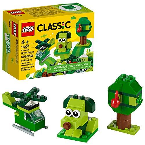LEGO Classic Peças verdes criativas 11007 Conjunto para crianças iniciantes (60 peças)