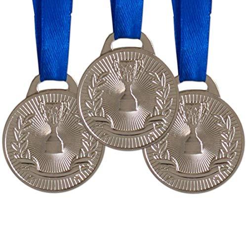 AX Esportes Pack c/ 10 MedalhasHonra ao Mérito, Prata, 0.35cm
