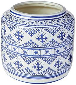 Dacle Vaso 18 * 20cm Ceramica Azul/bran Cn Home & Co Único
