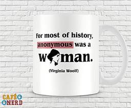 Caneca Literatura Virginia Woolf - Woman