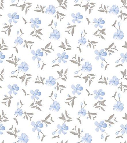 Papel de Parede Floral Bobinex Uau Azul