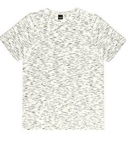Camiseta Manga Curta Mesclada, Rovitex, Masculino, Off White, G