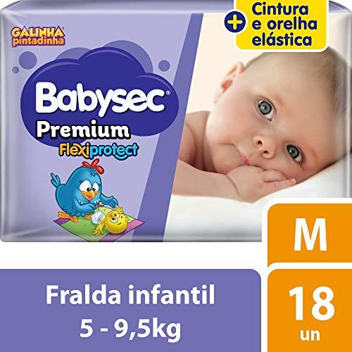 Fralda Babysec Galinha Pintadinha Premium M 18 Unids, Babysec, M