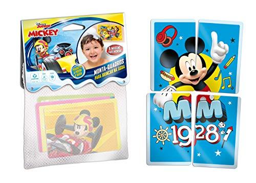 Jogo Monta-quadros Para Brincar Na Água-disney Junior Mickey Copag Estampado