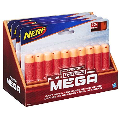 Refil Nerf Mega 10 Dardos Hasbro Vermelho