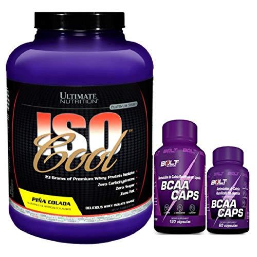 Kit Whey Protein Isoocol Pinã Colada 2,27kg + 180caps BCAA Bolt - Ultimate