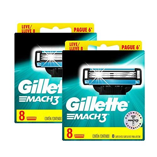 Kit Carga Gillette Mach3 Regular com 16 unidades