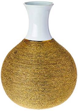 Amber Vaso 33cm Ceramica Dour/bran Cn Home & Co Único