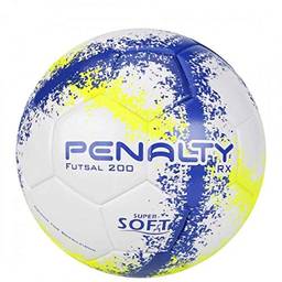 AX Esportes Bola de Futsal Penalty RX 200 Ultra Fusion 200, Branco/Azul