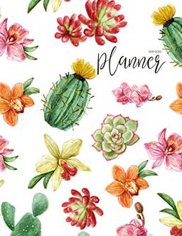 2019-2020 Planner: Daily Weekly Monthly Calendar Planner - 24 Months Jan 2019 - Dec 2020 For Academic Agenda Schedule Organizer Logbook and Journal ... To To List - Watercolor Happy cactus Cover