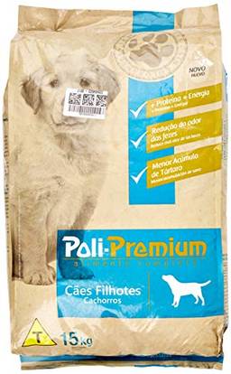 Ração Poli Premium para Cães Filhotes 15kg