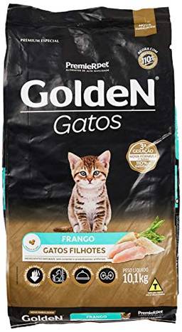 Ração Golden Gatos Filhotes Sabor Frango - 10,1kg Premier Pet para Todas Todos os tamanhos de raça Filhotes -