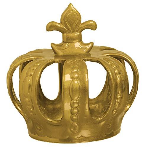 Coroa Para Enfeite Grande Ceramicas Pegorin Bronze