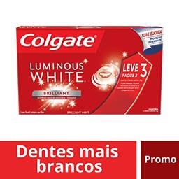 Creme Dental Colgate Luminous White Brilliant Mint 70g Promo Leve 3 Pague 2