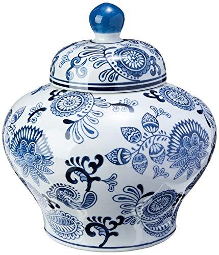 Beijing Potiche 25cm Ceramica Bran/azul Home & Co Único
