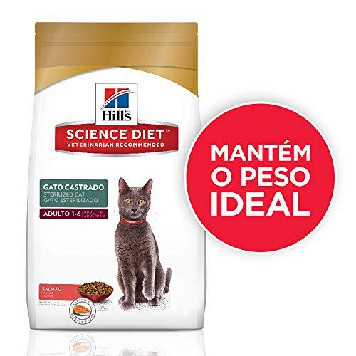 Ração Hill's Science Diet Sabor Salmão para Gatos Adultos Castrados - 3kg