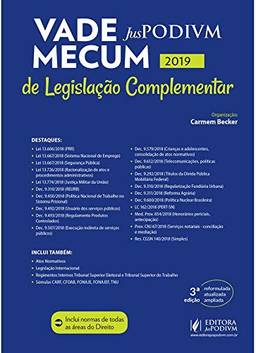Vade Mecum Juspodivm de Legislação Complementar (2019.1): Atualizado Até 04/01/2019