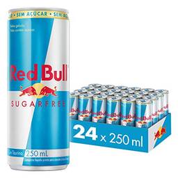 Energético Red Bull Energy Drink Sugar Free Pack com 24 Latas de 250ml