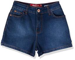 Shorts Jeans New Hot Pants, Coca-Cola Jeans, Feminino, Indigo, 38