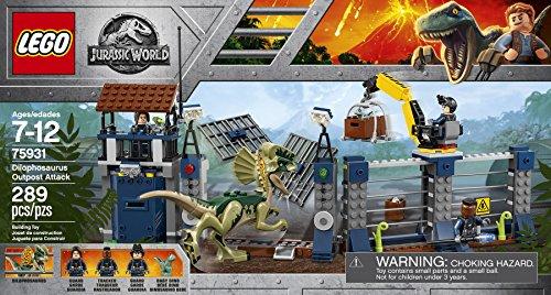 Lego Jurassic World Ataque De Dilofossauro No Posto Avançado 75931 Lego Diversas