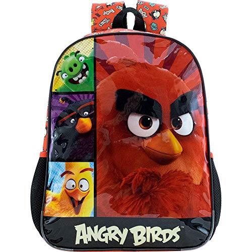 Mochila Escolar 16, Angry Birds, 8972, Vermelho