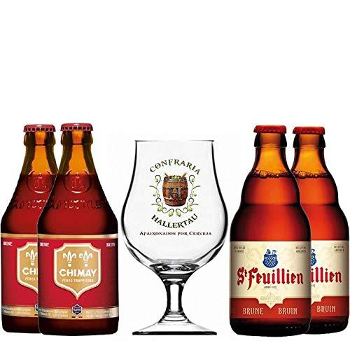 Kit de Cervejas do Estilo Belgian Dubbel com Taça Hallertau 400 ml