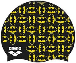Arena Touca Infantil Super Hero Cap Jr Batman Preto com Amarelo