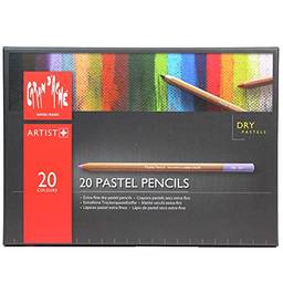 Lápis Pastel Seco Caran D’Ache 20 Cores, Caran D'Ache, 788320, 20 Cores