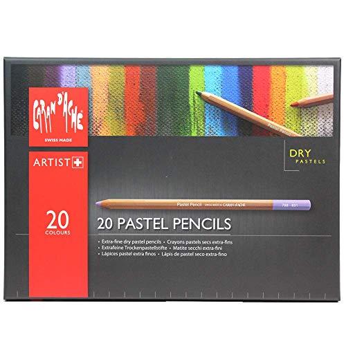 Lápis Pastel Seco Caran D’Ache 20 Cores, Caran D'Ache, 788320, 20 Cores