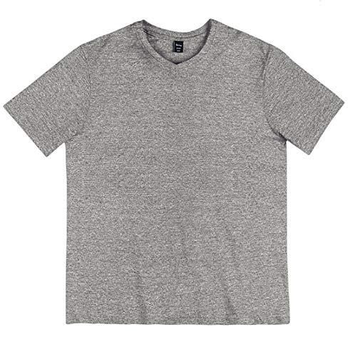 Camiseta Manga Curta Gola V, Hering, Masculino, Mescla, G