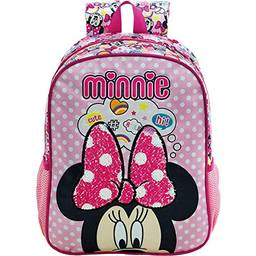Mochila Escolar 16, Minnie Mouse, 8932, Rosa