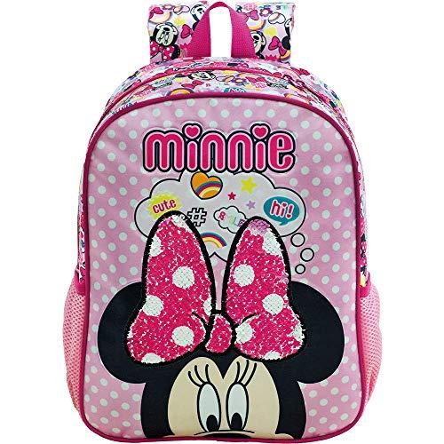 Mochila Escolar 14, Minnie Mouse, 8933, Rosa