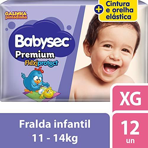 Fralda Babysec Galinha Pintadinha Premium Xg 12 Unids, Babysec, XG