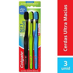 Colgate Escova Dental Colgate Ultra Soft, 3 Unidades, (cores sortidas)