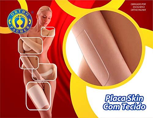 Placa Skin com Tecido, Ortho Pauher, Nude, 10 x 10 cm