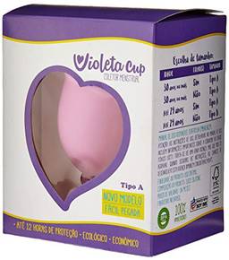Violeta Cup Coletor Menstrual Rosa Tipo A, Violeta Cup, Rosa, Tipo A Mulheres A Partir De 30 Anos Ou Com Filhos, E/Ou Com Colo Do Útero De Altura Média E Alta