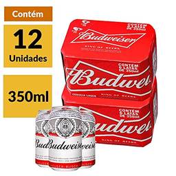 Cerveja Budweiser 350ml caixa (12 Unidades)