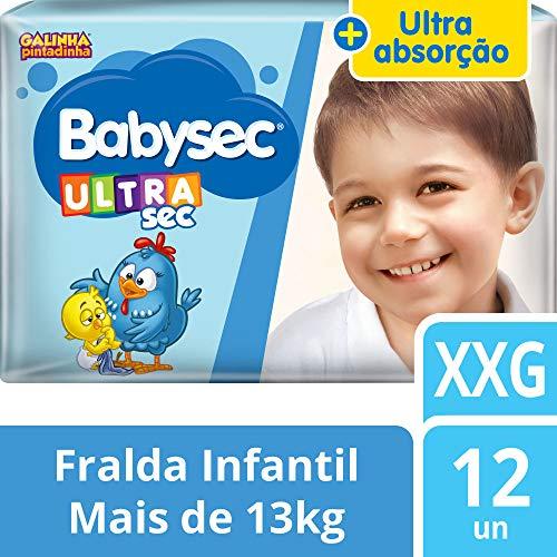 Fralda Babysec Galinha Pintadinha Ultrasec XXg 12 Unids, Babysec, XXG