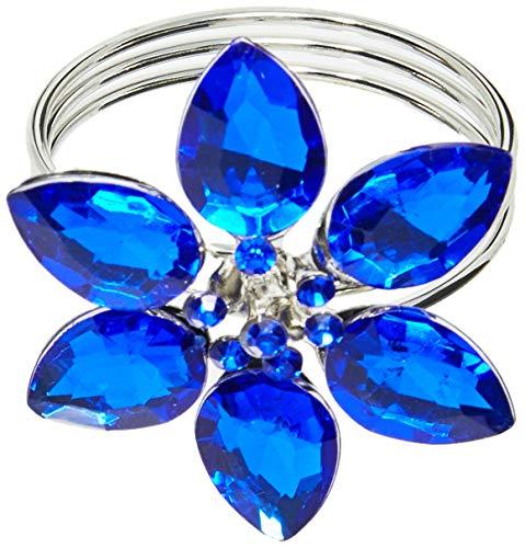 Anel De Guardanapo Holanda Mimo Style Azul/prata