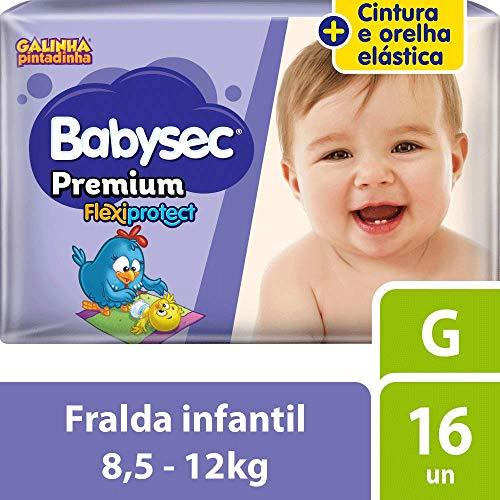 Fralda Babysec Galinha Pintadinha Premium G 16 Unids, Babysec, G