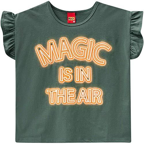 Camiseta Manga Curta Magic is in The Air, Kyly, Meninas, Verde, 10