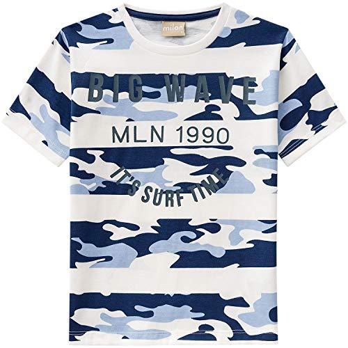 Camiseta Manga Curta, Meninos, Milon, Marfim, 6