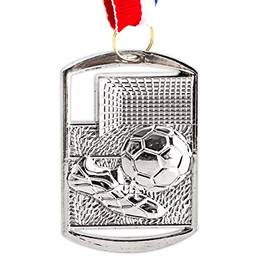 Medalha Ax Esportes Futebol Retangular 40X60 Prateada - Fa469 (Pç)