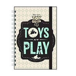 Caderno College 80 Folhas Toy Story 4 Vintage, DERMIWIL, 37851, Multicolorido